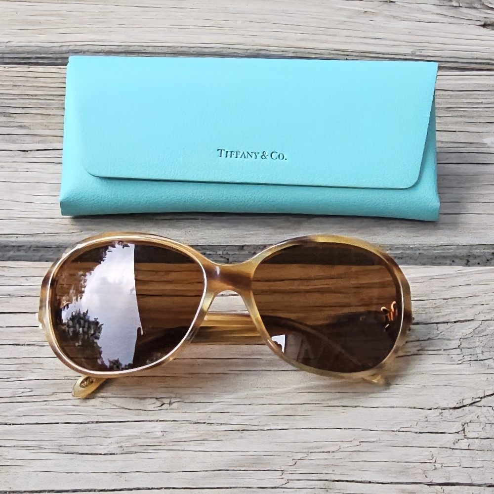 Tiffany & Co TF4068 SunglasseDaisy Mother of Pearl Havanah Tortoise Luxury #51